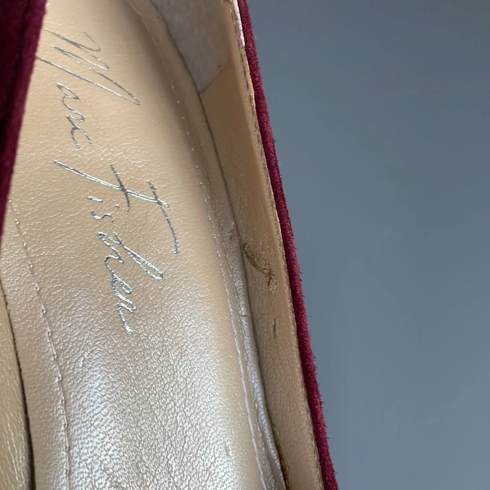 Marc Fischer Sydney Burgundy Heels Size 6M - Picture 6 of 11